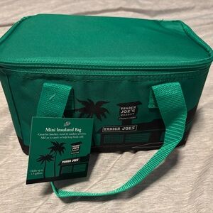 Green Trader Joe’s mini insulated bag